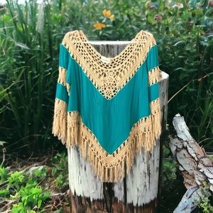 Woven bohemian top